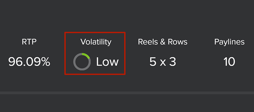 Низковолатильный слот
